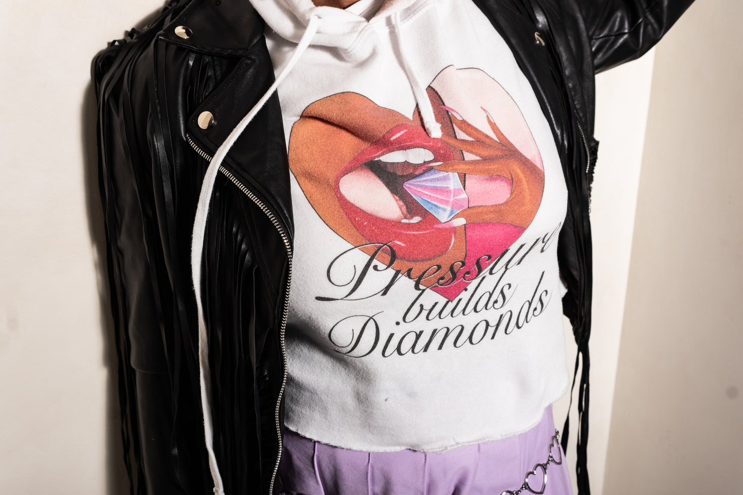 Diamond Girl Hooded Sweatshirt